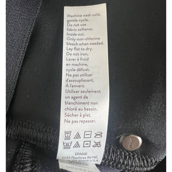 Spanx Womens Leather-Like Skinny Pants Noir Size S/P - Picture 10 of 16